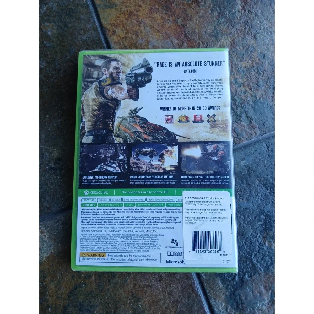 Xbox One 360 Greatest Hits Rage BRAND NEW FACTORY SEALED READ